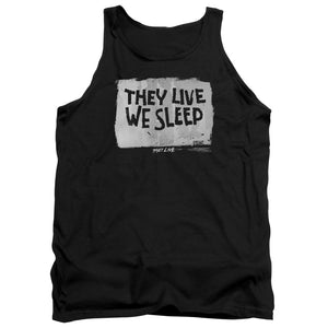 They Live We Sleep Mens Tank Top Shirt Black