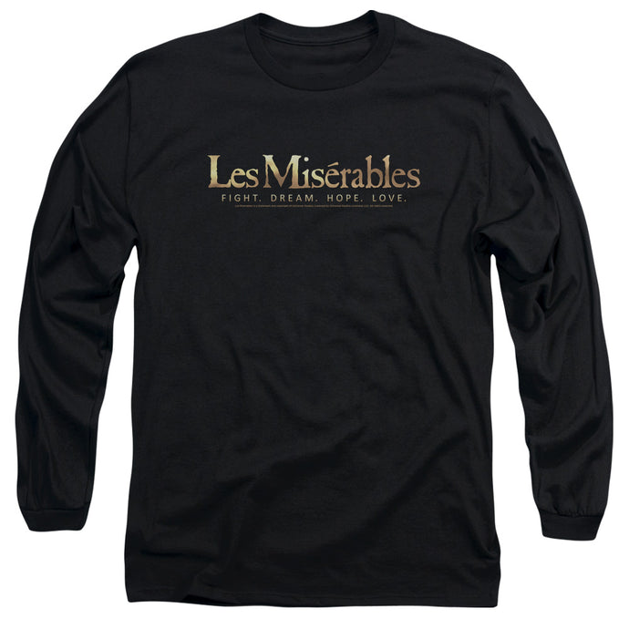 Les Miserables Logo Mens Long Sleeve Shirt Black