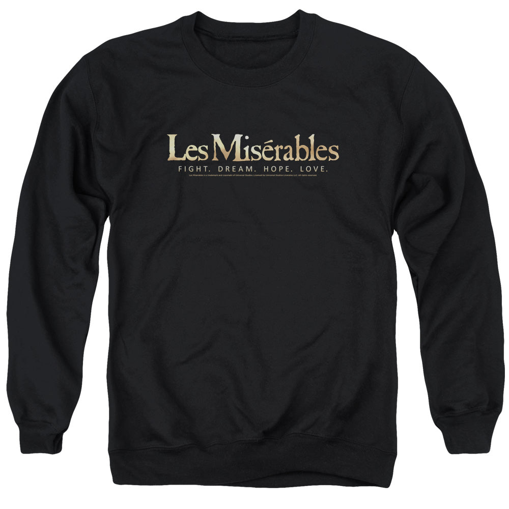 Les Miserables Logo Mens Crewneck Sweatshirt Black