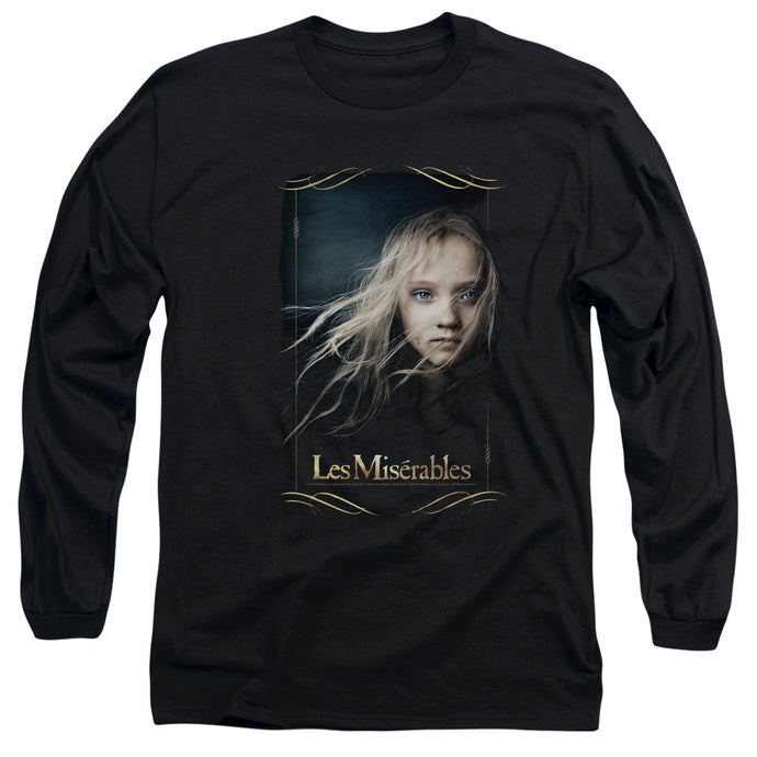 Les Miserables Cosette Mens Long Sleeve Shirt Black