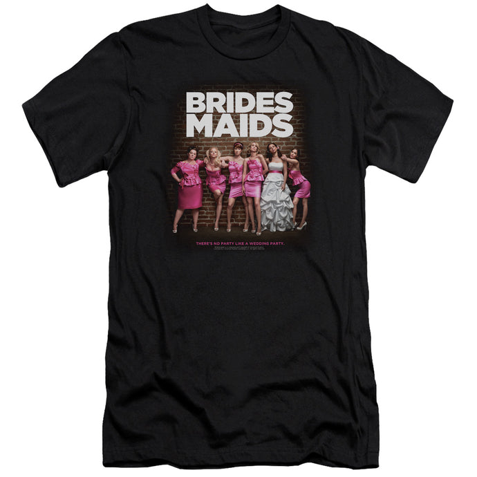 Bridesmaids Poster Slim Fit Mens T Shirt Black