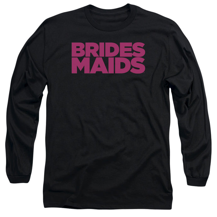 Bridesmaids Logo Mens Long Sleeve Shirt Black