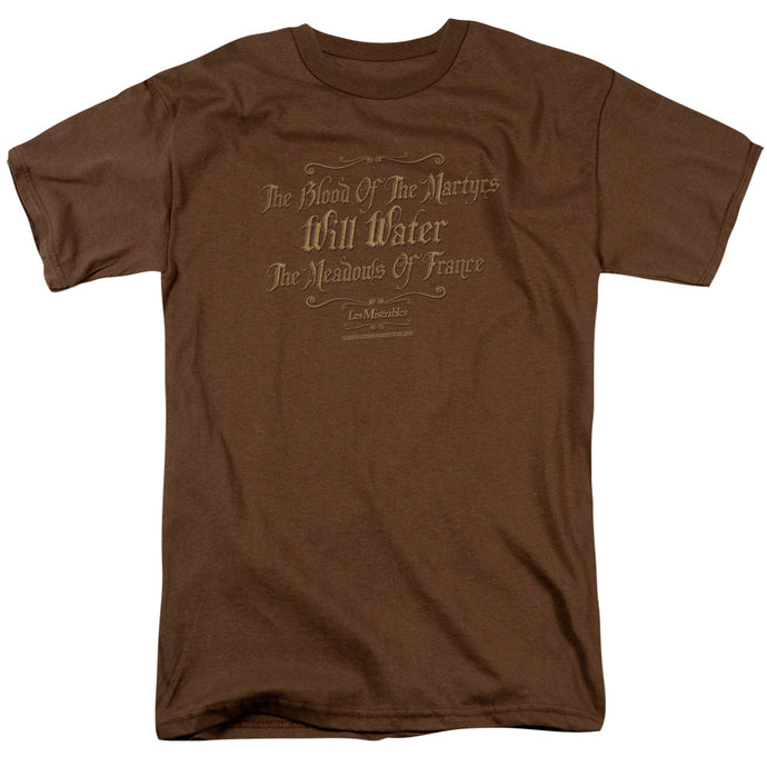 Les Miserables Martyrs Mens T Shirt Coffee