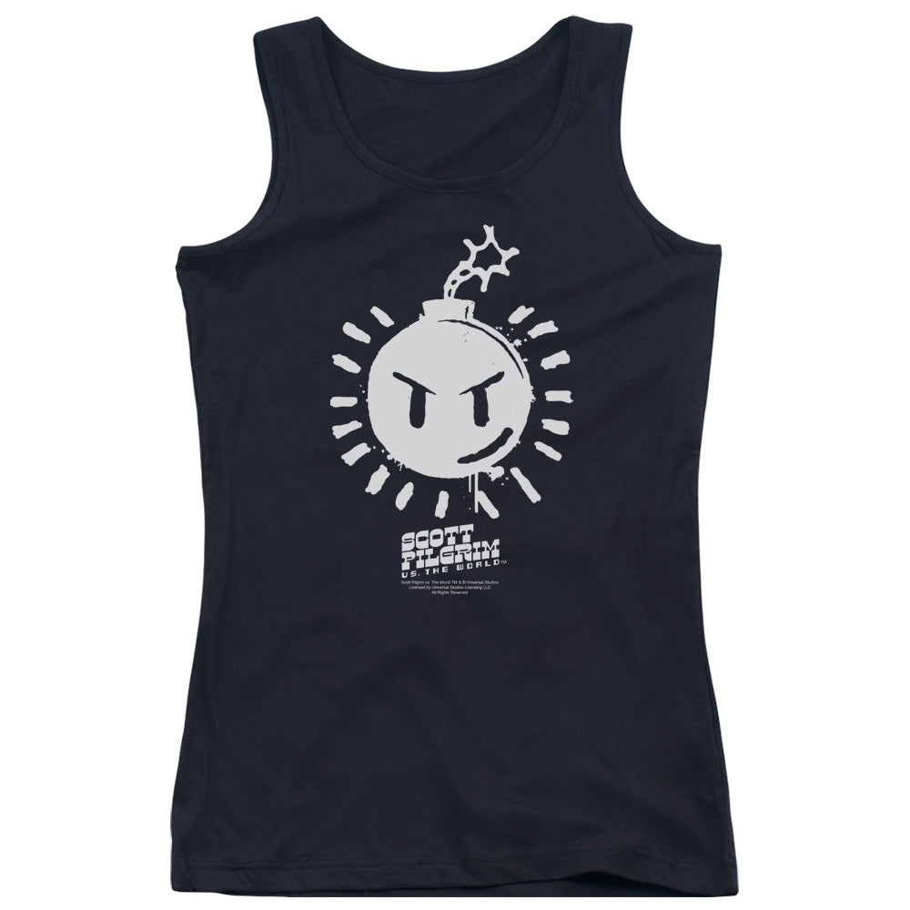 Scott Pilgrim Vs The World Sex Bob Omb Logo Womens Tank Top Shirt Black