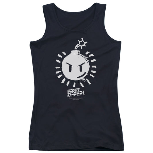 Scott Pilgrim Vs The World Sex Bob Omb Logo Womens Tank Top Shirt Black