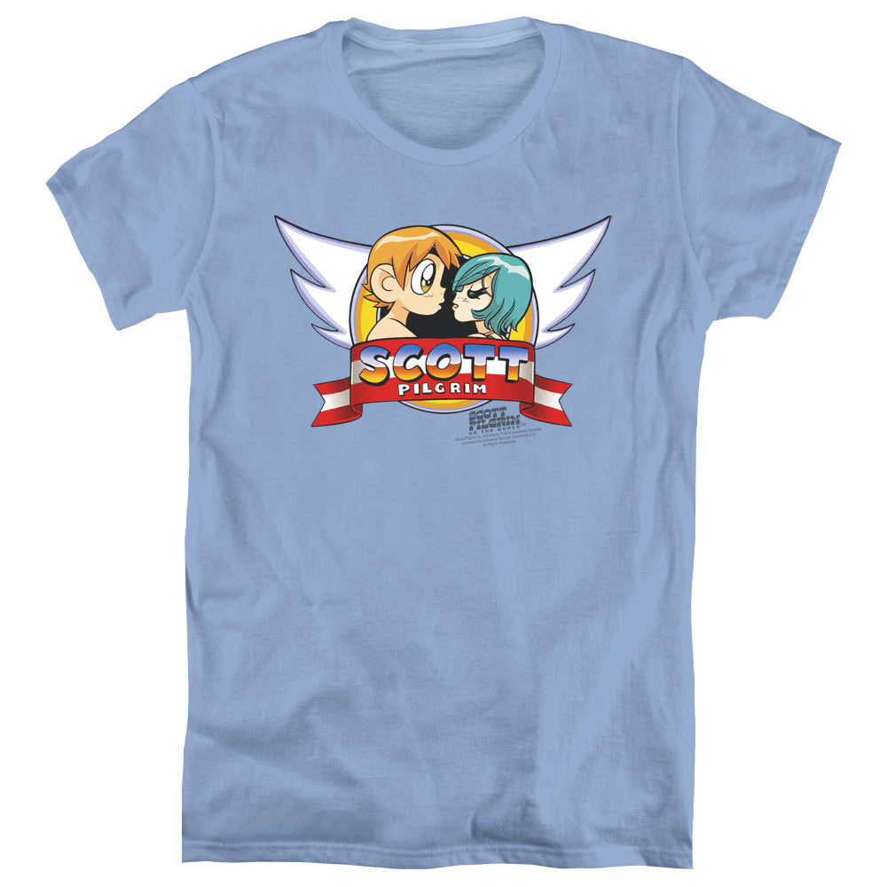 Scott Pilgrim Vs The World Sonic Scott Womens T Shirt Carolina Blue