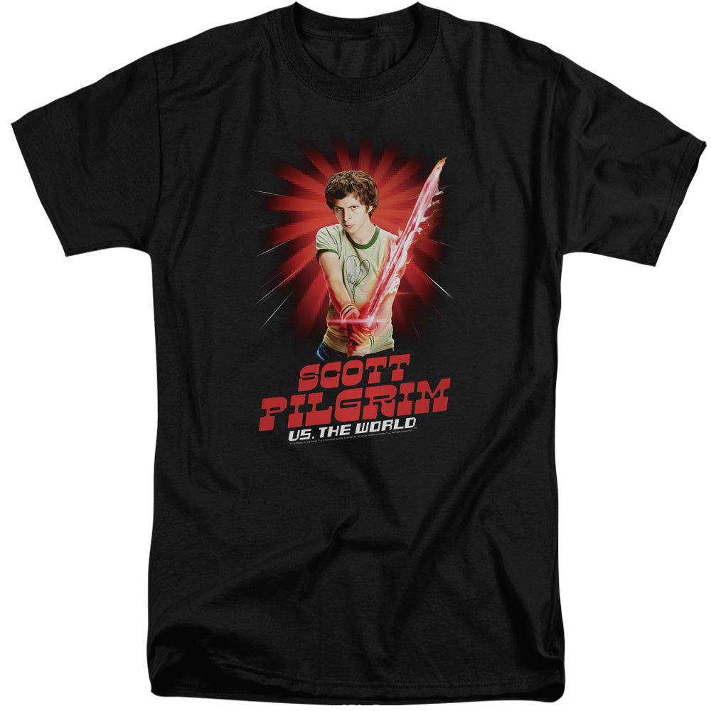 Scott Pilgrim Vs The World Super Sword Mens Tall T Shirt Black