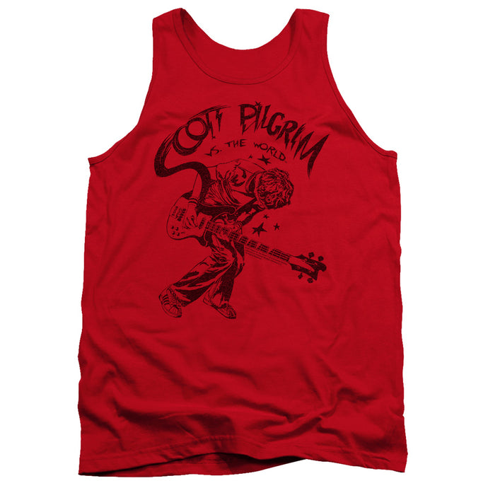 Scott Pilgrim Vs The World Rockin Mens Tank Top Shirt Red