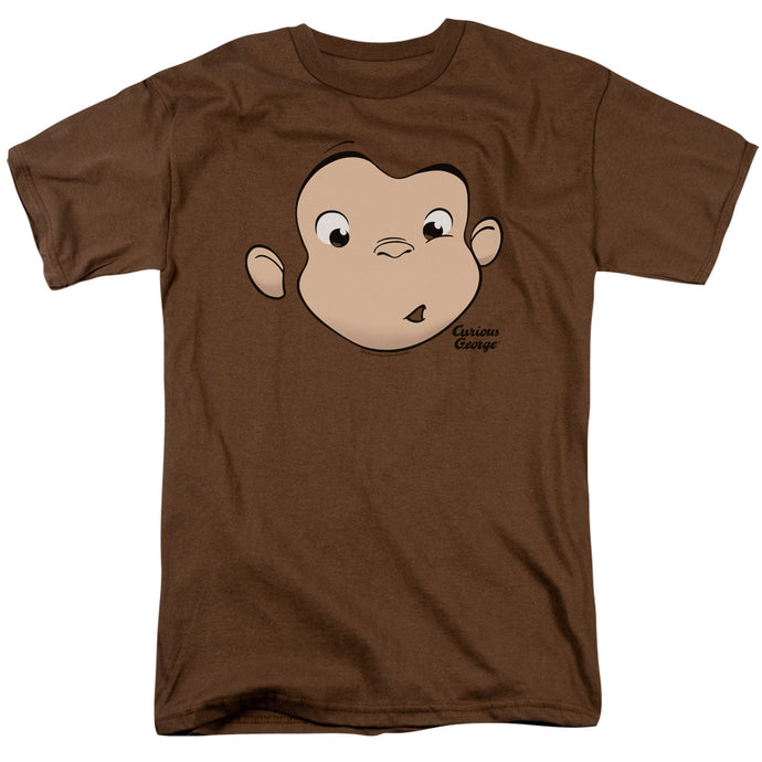 Curious George George Face Mens T Shirt Coffee Coffee