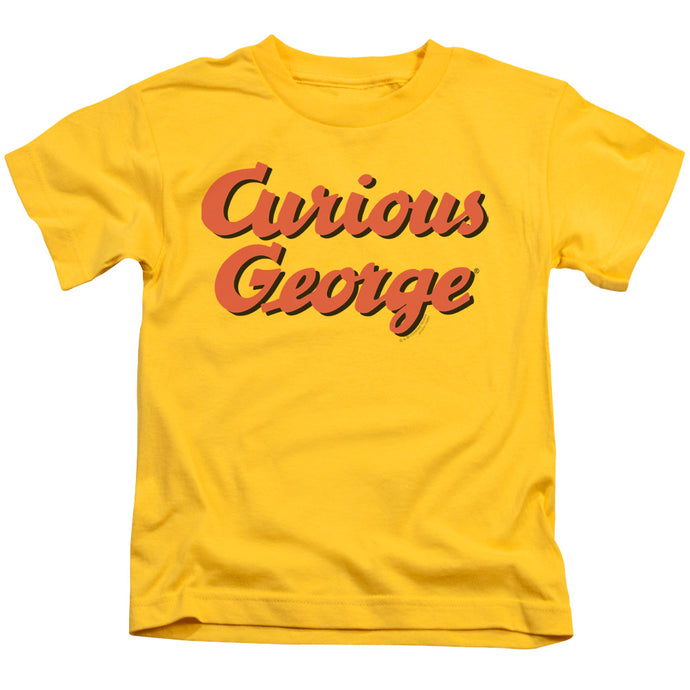 Curious George Logo Juvenile Kids Youth T Shirt Yellow Yellow