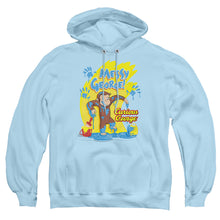 Load image into Gallery viewer, Curious George Messy George Mens Hoodie Light Blue Light Blue