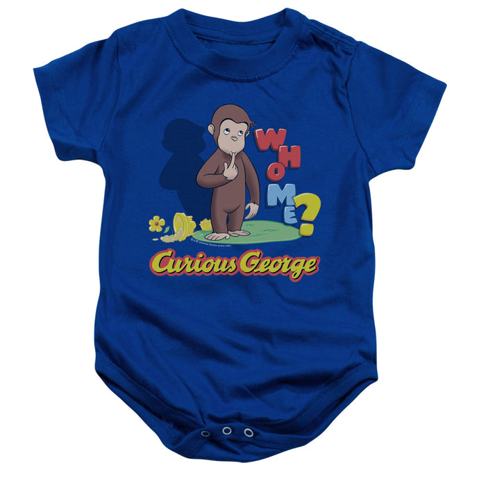 Curious George Who Me Infant Baby Snapsuit Royal (6 Mos) Royal Blue (6 Mos)