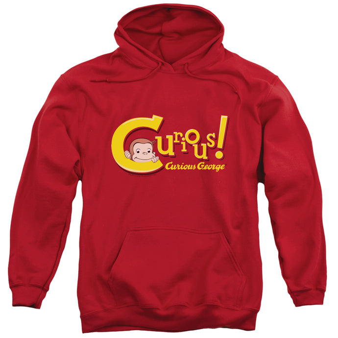 Curious George Curious Mens Hoodie Red