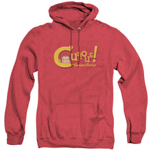 Load image into Gallery viewer, Curious George Curious Mens Heather Hoodie Red Red