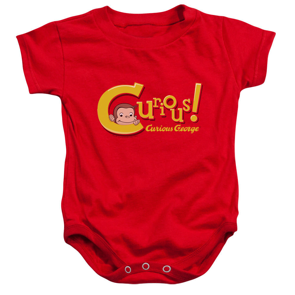 Curious George Curious Infant Baby Snapsuit Red  Red 