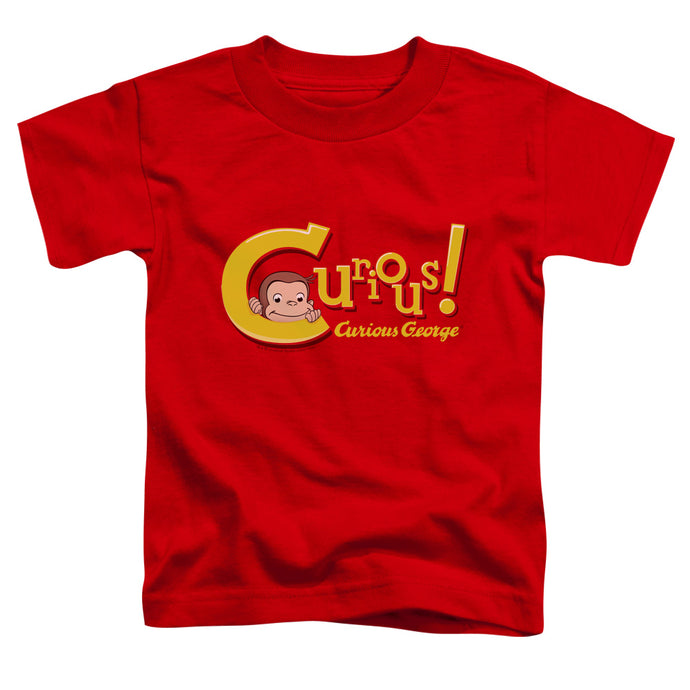 Curious George Curious Toddler Kids Youth T Shirt Red Red