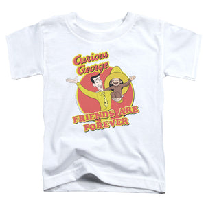 Curious George Friends Toddler Kids Youth T Shirt White