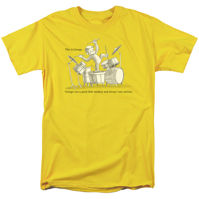 Curious George This Is George Mens T Shirt Yellow Yellow