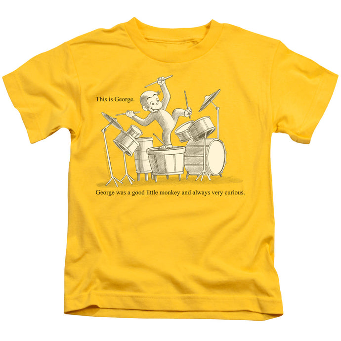 Curious George This Is George Juvenile Kids Youth T Shirt Yellow Yellow