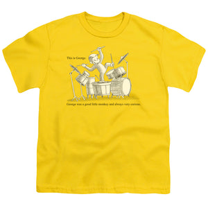 Curious George This Is George Kids Youth T Shirt Yellow Yellow