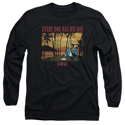 Scarface A Dog Day Mens Long Sleeve Shirt Black