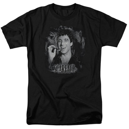 Scarface Smokey Scar Mens T Shirt Black Officially Licensed