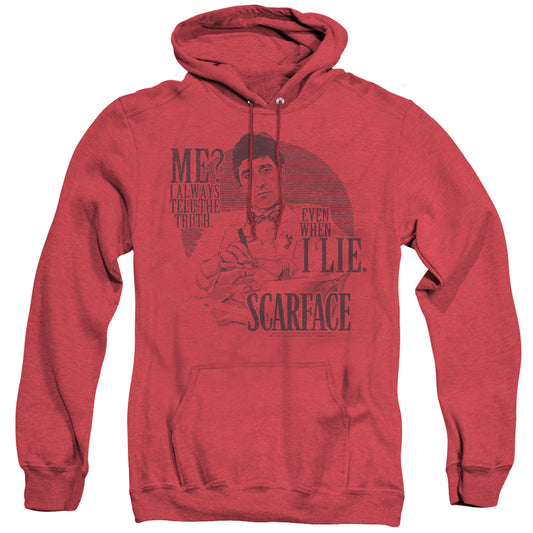 Scarface Truth Heather Mens Hoodie Red