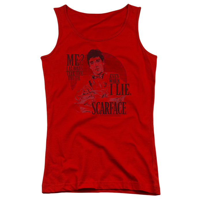 Scarface Truth Womens Tank Top Shirt Red