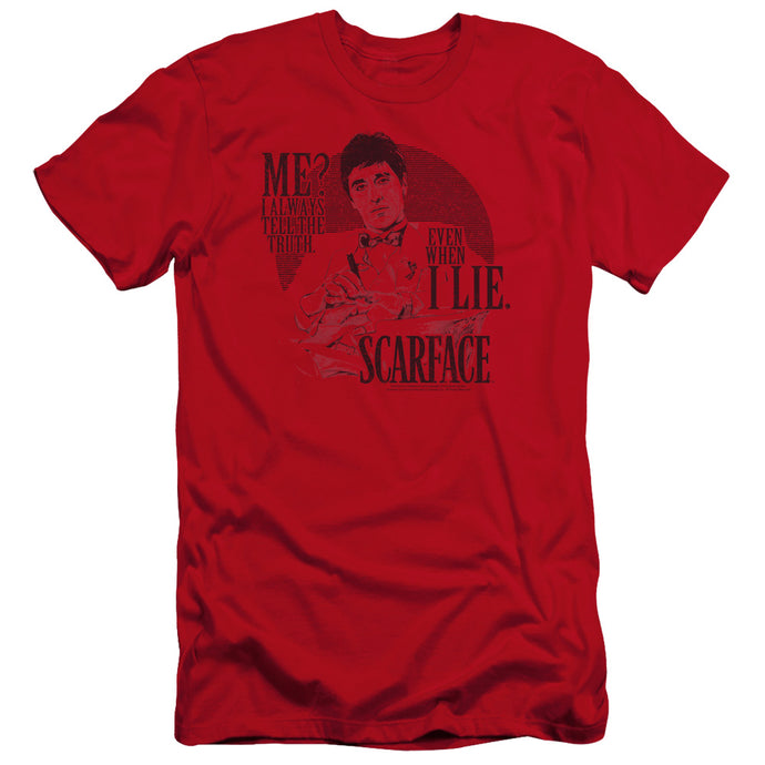 Scarface Truth Premium Bella Canvas Slim Fit Mens T Shirt Red