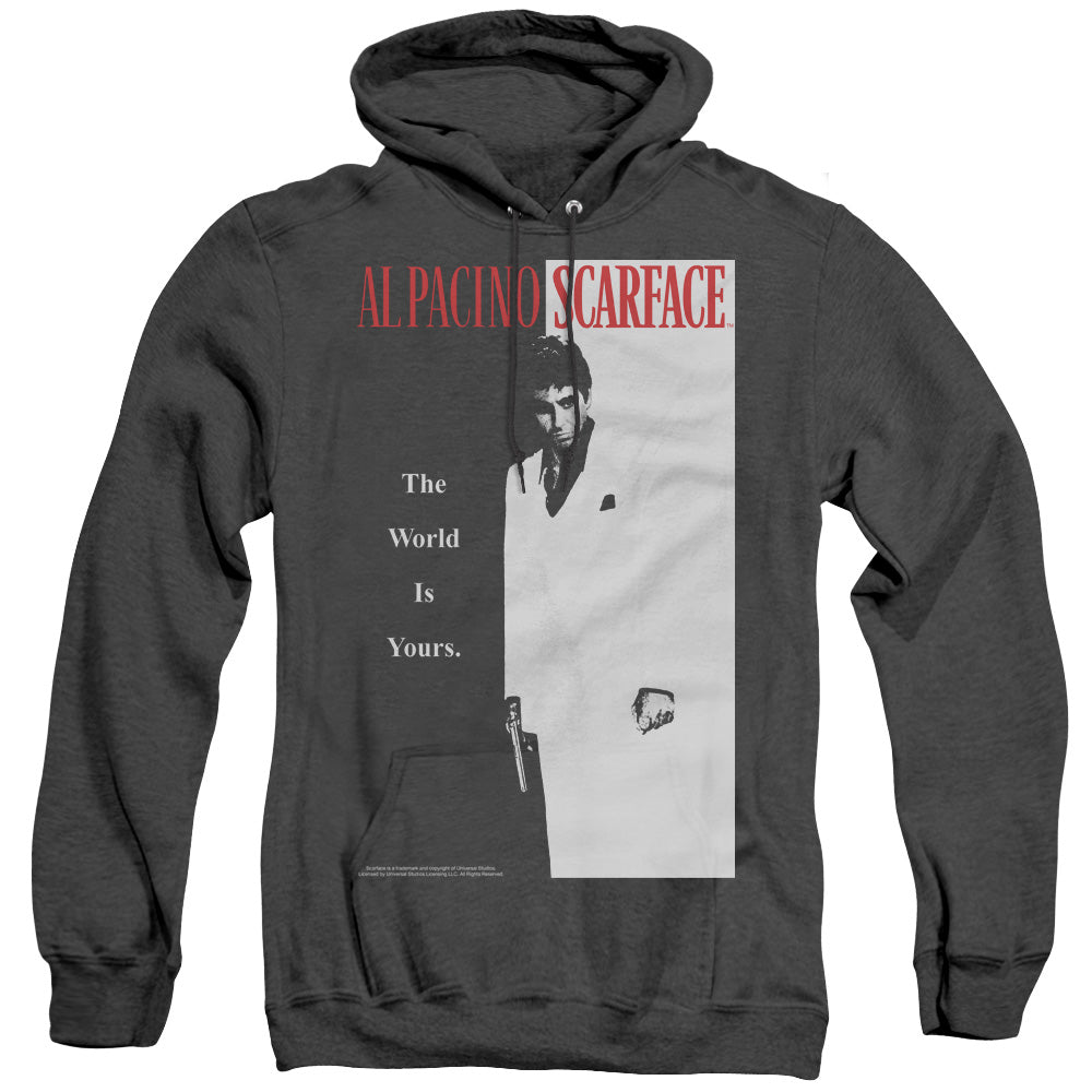 Scarface Classic Mens Heather Hoodie Black Officially Licensed