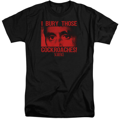Scarface Cockroaches Mens Tall T Shirt Black Officially Licensed