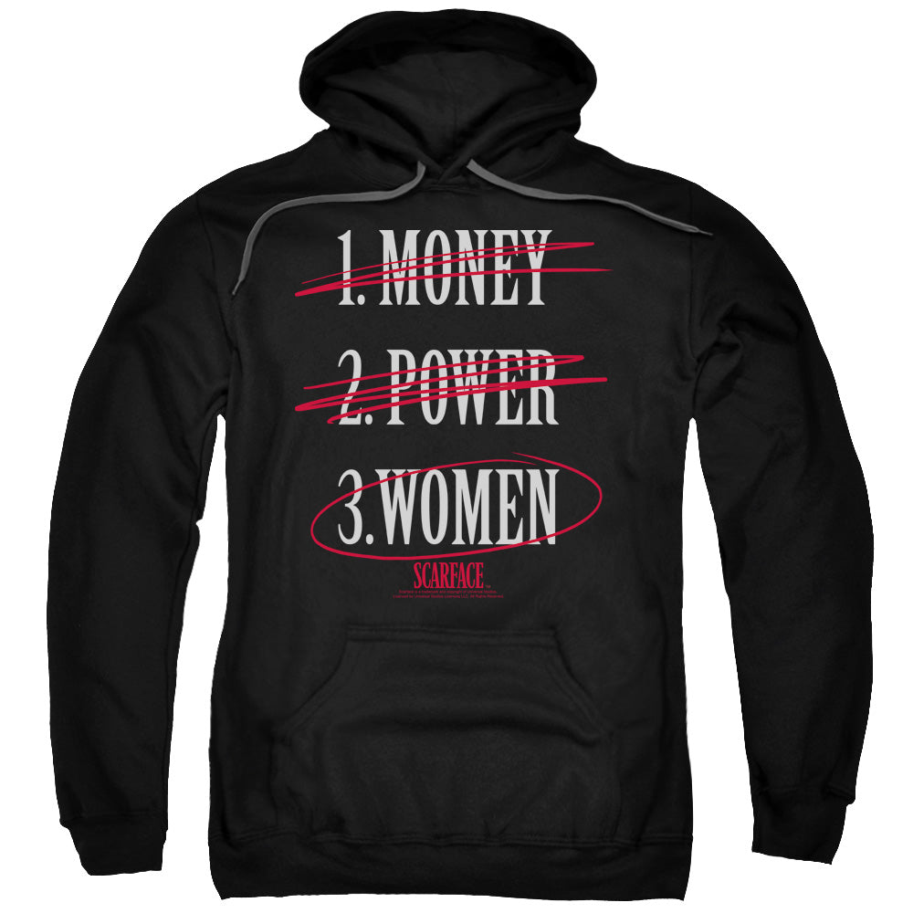 Scarface Money Power Women Mens Hoodie Black
