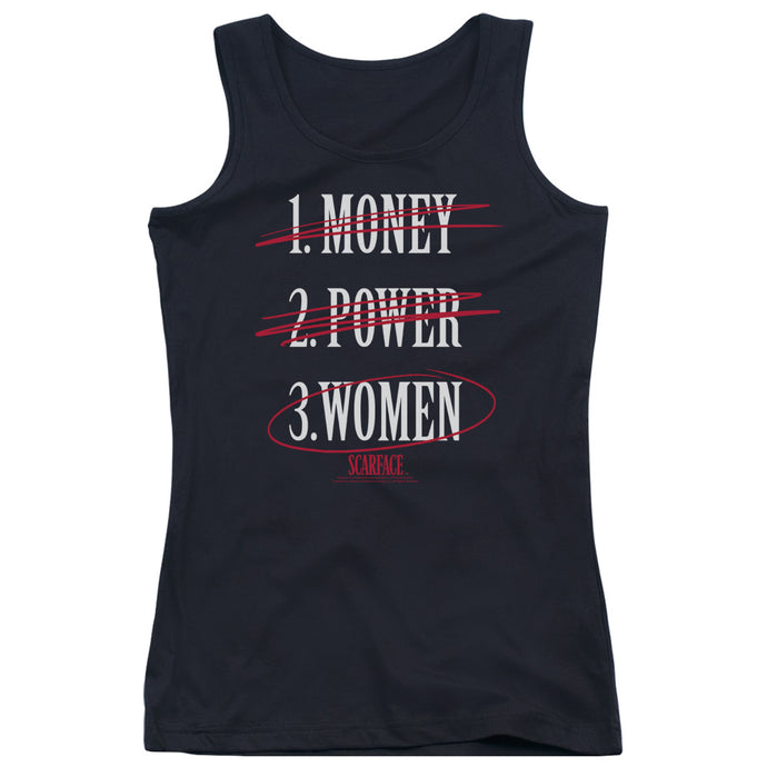 Scarface Money Power Women Womens Tank Top Shirt Black