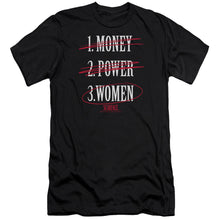 Load image into Gallery viewer, Scarface Money Power Women Premium Bella Canvas Slim Fit Mens T Shirt Black