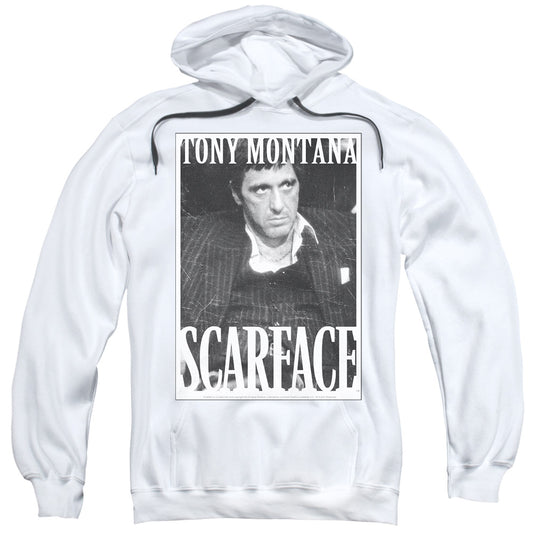 Scarface Business Face Mens Hoodie White