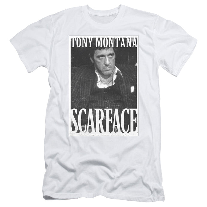 Scarface Business Face Slim Fit Mens T Shirt White