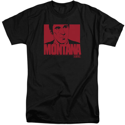 Scarface Montana Face Mens Tall T Shirt Black