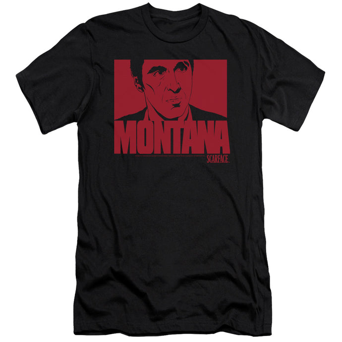 Scarface Montana Face Slim Fit Mens T Shirt Black