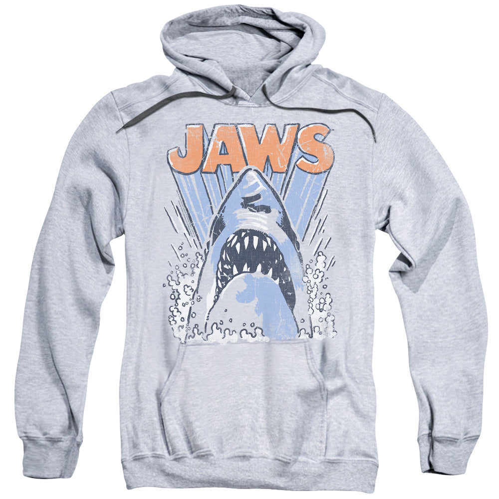 Jaws Comic Splash Mens Hoodie Athletic Heather