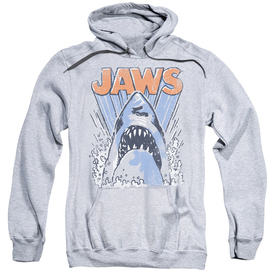 Jaws Comic Splash Mens Hoodie Athletic Heather