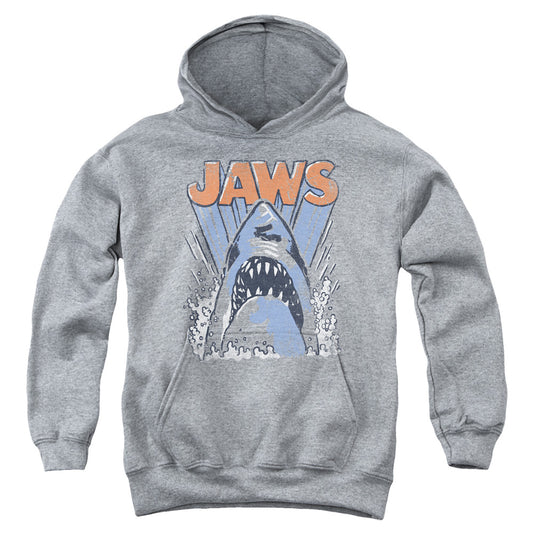Jaws Comic Splash Kids Youth Hoodie Athletic Heather