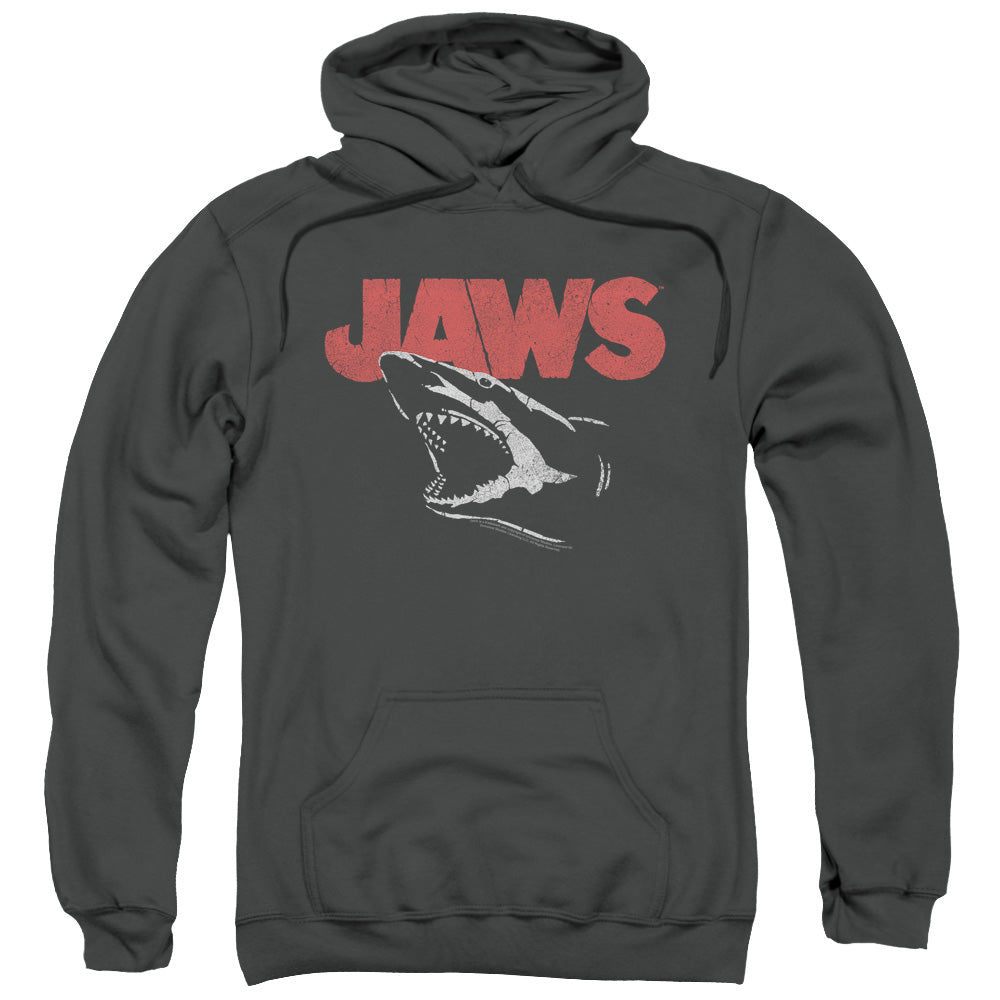 Jaws Cracked Jaw Mens Hoodie Charcoal