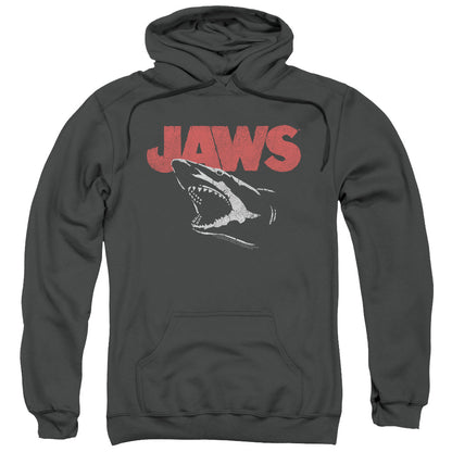 Jaws Cracked Jaw Mens Hoodie Charcoal