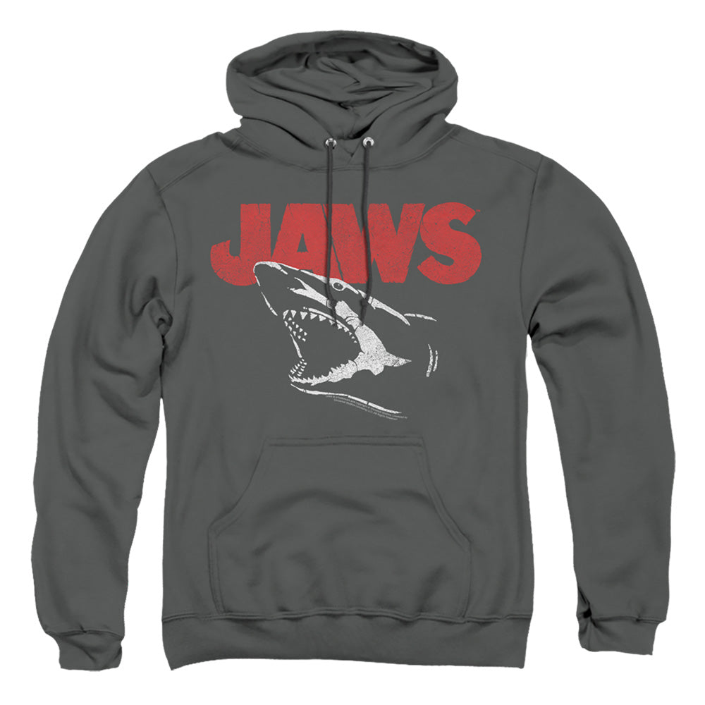 Jaws Cracked Jaw Mens Hoodie Charcoal