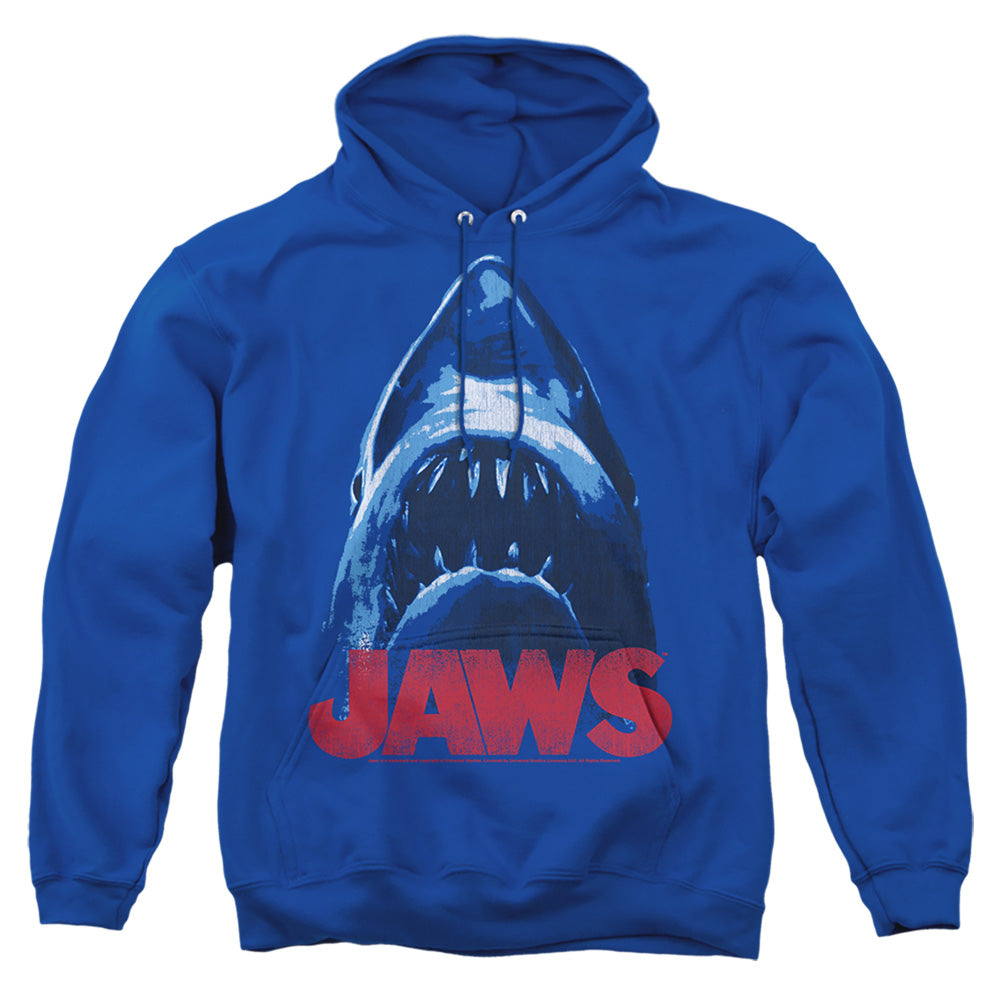 Jaws From Below Mens Hoodie Royal Blue