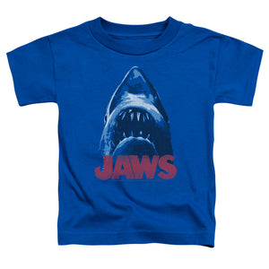 Jaws From Below Toddler Kids Youth T Shirt Royal Blue