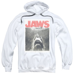 Jaws Classic Fear Mens Hoodie White