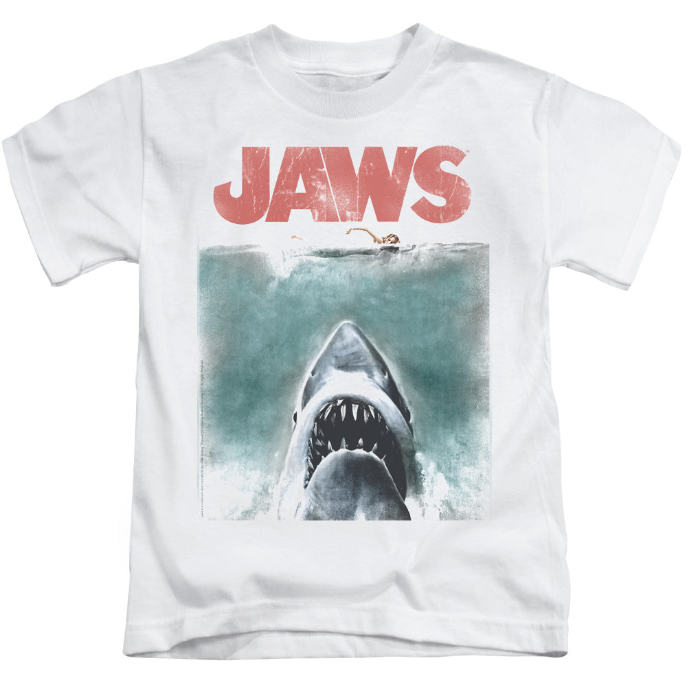 Jaws Vintage Poster Juvenile Kids Youth T Shirt White