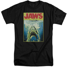 Load image into Gallery viewer, Jaws Bright Jaws Mens Tall T Shirt Black