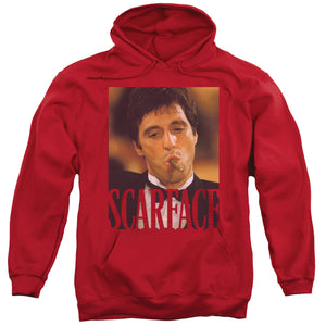 Scarface oking Cigar Mens Hoodie Red